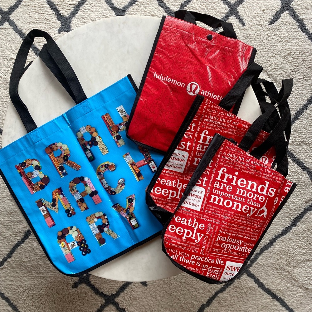 Lululemon Bags: Bundle of 4 (1 Large + 3 Small)